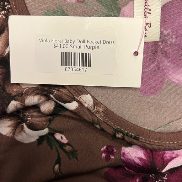 Viola Floral baby doll pocket dress in size Small - Picture 4 of 4
